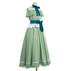 Frieren: Beyond Journey's End Frieren Green Party Dress Outfits Cosplay Costume