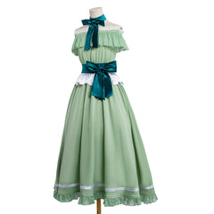Frieren: Beyond Journey's End Frieren Green Party Dress Outfits Cosplay Costume