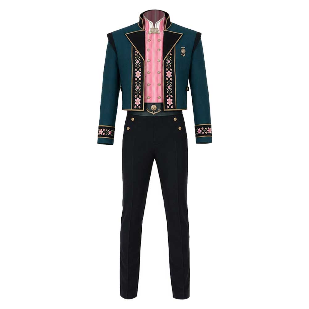 Frozen 3 (2027) Kristoff Blue Pink Set Outfits Cosplay Costume