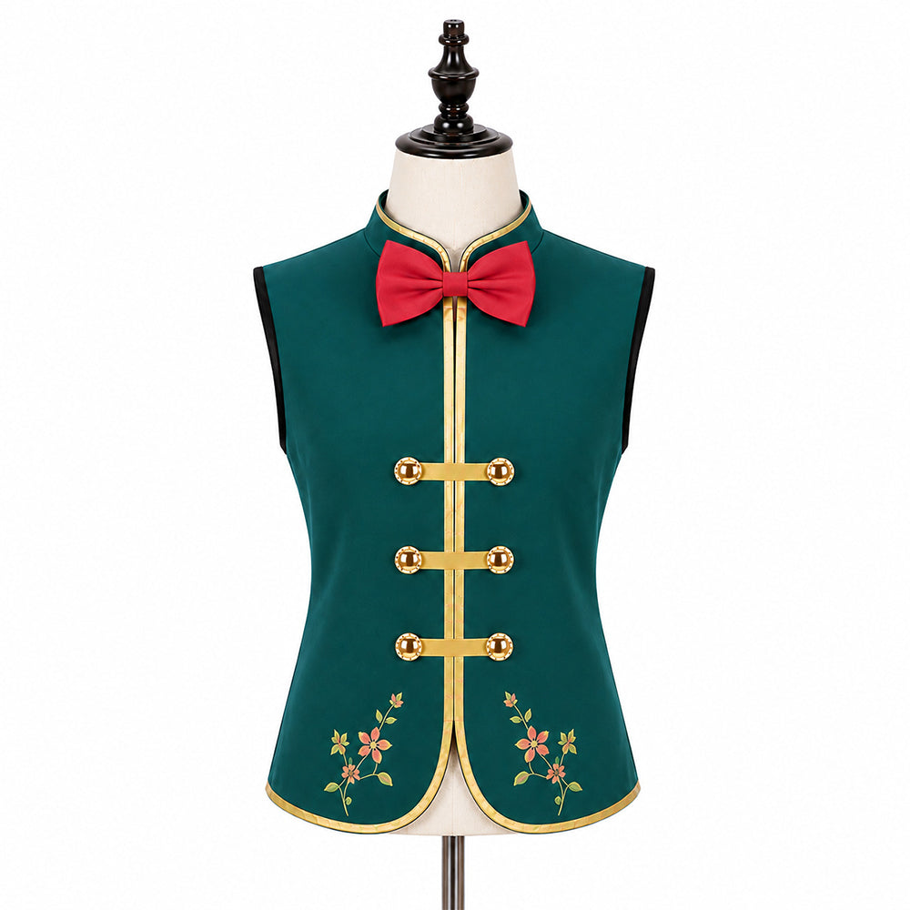 Frozen 3 (2027) Olaf Green Vest Outfits Cosplay Costume Halloween Carnival Suit