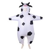 Funny Dairy Cattle Cow Inflatable Animal Outfits Cosplay Costume Halloween Carnival Suit