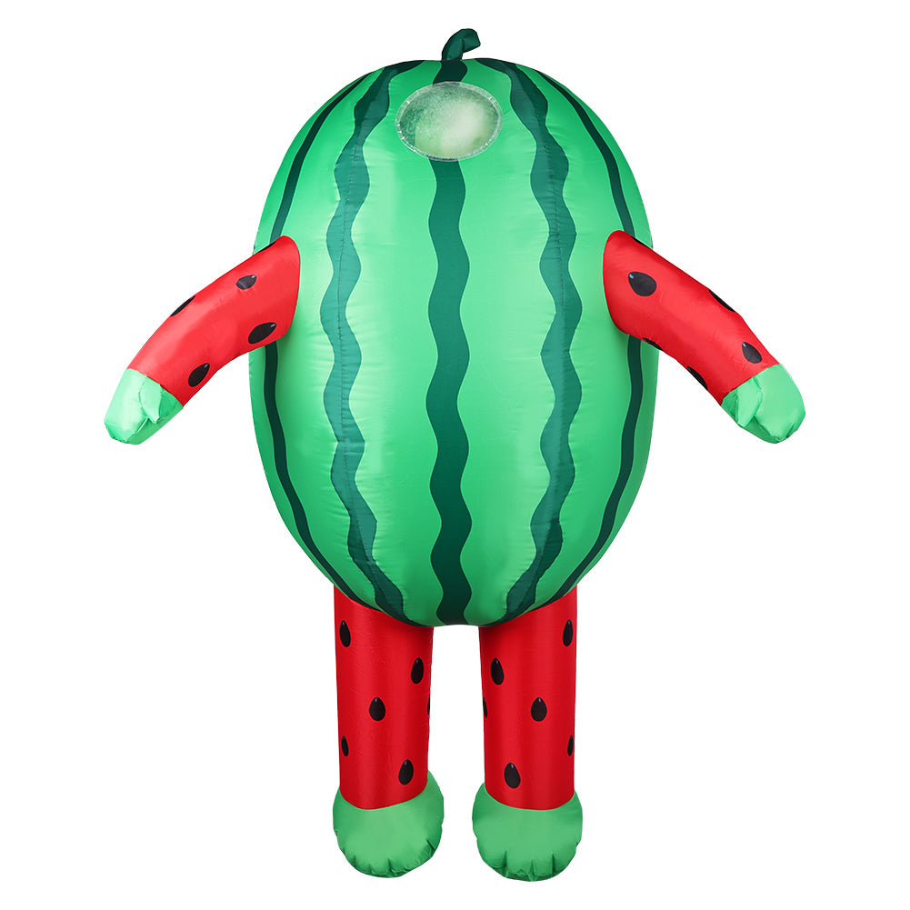 Funny Watermelon Inflatable Food Outfits Cosplay Costume Halloween Carnival Suit
