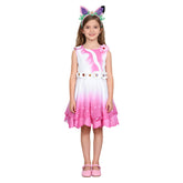 Gabby's Dollhouse Gabby Pink Dress Set Outfits Cosplay Costume