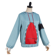 Gachiakuta (2025) Guita Hebby Fantasia Blue Red Hoodie Outfits Cosplay Costume