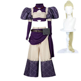 Gachiakuta Noerde Purple White Set Outfits Cosplay Costume Halloween Suit
