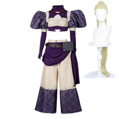 Gachiakuta Noerde Purple White Set Outfits Cosplay Costume Halloween Suit
