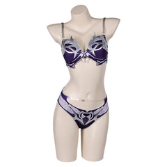 Game Baldur's Gate Shadowheart Purple Swimsuit Outfits Cosplay Costume Halloween Carnival Suit