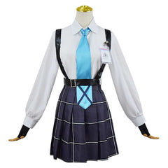 Game Blue Archive Takanashi Hoshino Blue School Uniform Dress Outfits Cosplay Costume Halloween Carnival Suit