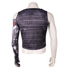 Game Cyberpunk 2077 Johnny Silverhand Printed Tops Outfits Cosplay Costume Halloween Carnival Suit