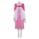Game Final Fantasy VII Aerith Gainsborough Pink Dress Cosplay Costume Outfits Halloween Carnival Suit