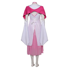 Game Final Fantasy VII Aerith Gainsborough Pink Dress Cosplay Costume Outfits Halloween Carnival Suit