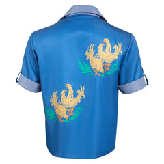 Game Final Fantasy VII Rebirth 2024 Cloud Blue Shirt Outfits Cosplay Costume Halloween Carnival Suit