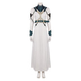 Game Final Fantasy VII Rebirth (2024) Aerith Gold Saucer White Dress Outfits Cosplay Costume Halloween Carnival Suit