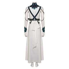 Game Final Fantasy VII Rebirth (2024) Aerith Gold Saucer White Dress Outfits Cosplay Costume Halloween Carnival Suit