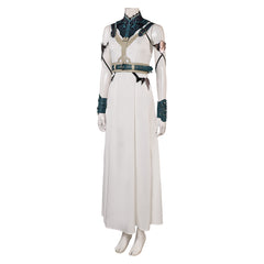 Game Final Fantasy VII Rebirth (2024) Aerith Gold Saucer White Dress Outfits Cosplay Costume Halloween Carnival Suit