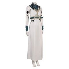 Game Final Fantasy VII Rebirth (2024) Aerith Gold Saucer White Dress Outfits Cosplay Costume Halloween Carnival Suit