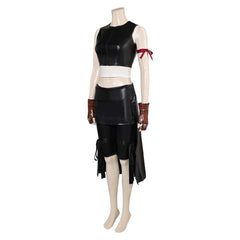 Game Final Fantasy VII Rebirth (2024) Tifa Black Set Outfits Cosplay Costume Halloween Carnival Suit