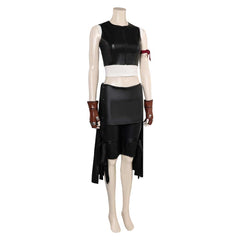 Game Final Fantasy VII Rebirth (2024) Tifa Black Set Outfits Cosplay Costume Halloween Carnival Suit