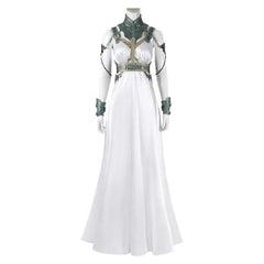 Game Final Fantasy VII Rebirth (2024) Tifa Yuffie Aerith Gold Saucer White Dress Outfits Cosplay Costume Halloween Carnival Suit