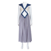Game Of Thrones Daenerys Targaryen Yunkai Blue Gray Dress Outfits Cosplay Costume