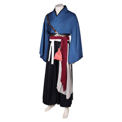 Game Rise of the Ronin Ronin Blue Kimono Outfits Cosplay Costume Halloween Carnival Suit