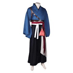 Game Rise of the Ronin Ronin Blue Kimono Outfits Cosplay Costume Halloween Carnival Suit