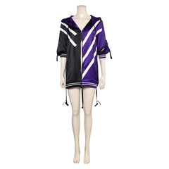 Game Tekken 8 (2024) Reina Black Coat Cosplay Costume Outfits Halloween Carnival Suit