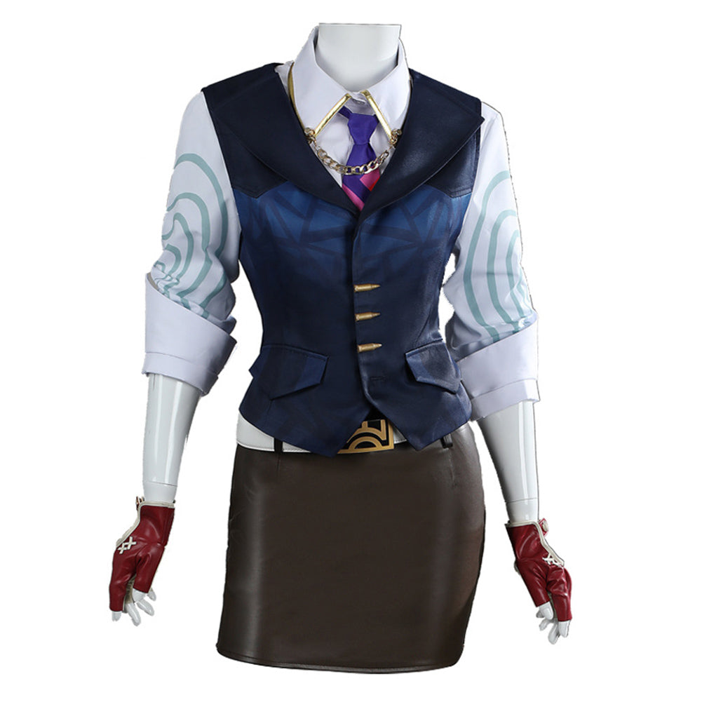 Game Valorant Chamber Women Dress Outfits Cosplay Costume Halloween Carnival Suit