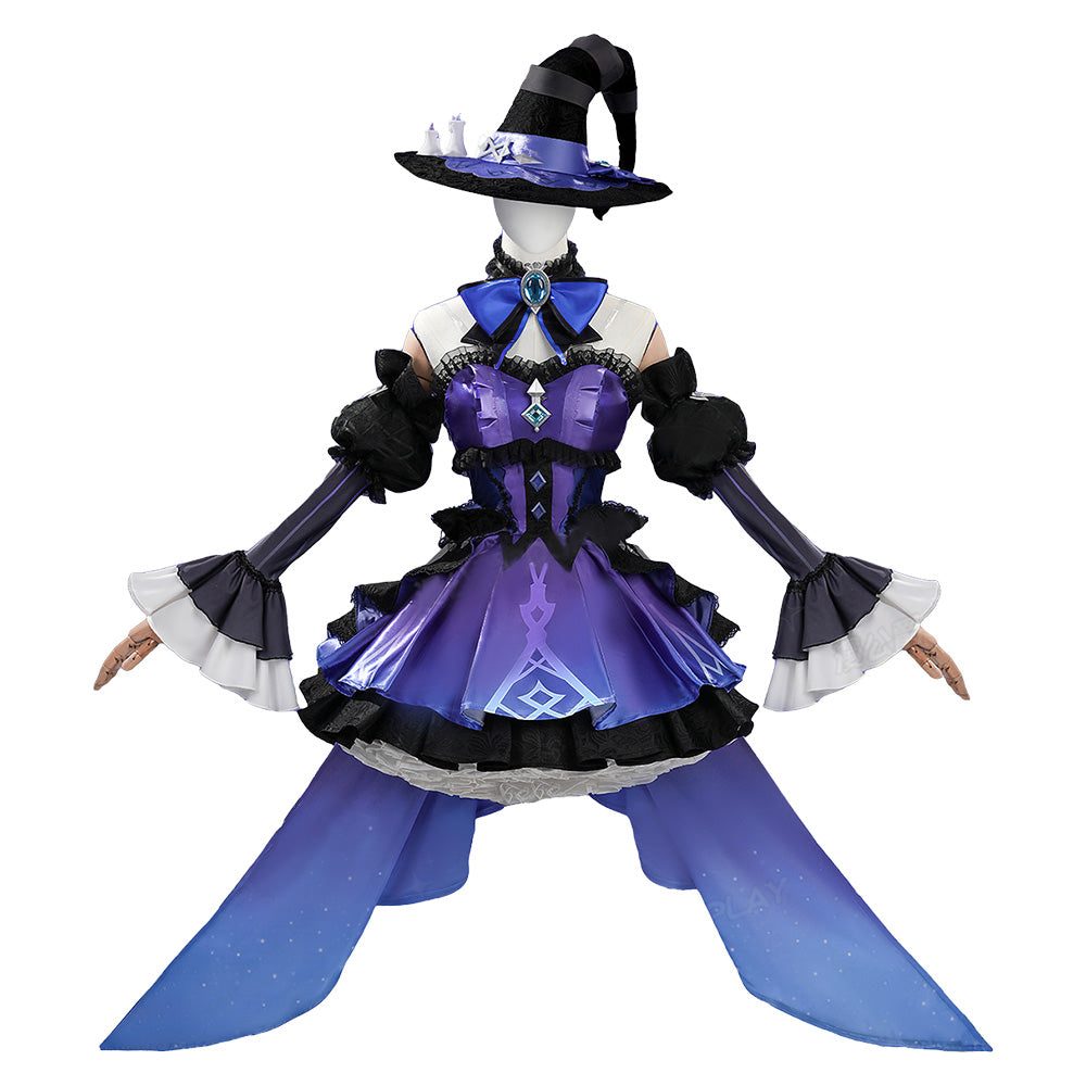 Genshin Impact Candlelit Revelry Purple Dress Set Outfits Cosplay Costume