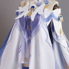 Genshin Impact Columbina White Blue Set Outfits Cosplay Costume