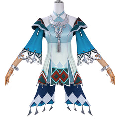 Genshin Impact Lan Yan Blue Outfits Cosplay Costume Halloween Carnival Suit