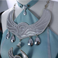 Genshin Impact Lan Yan Blue Outfits Cosplay Costume Halloween Carnival Suit