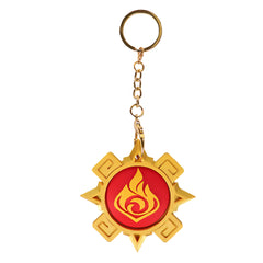 Genshin Impact Mavuika Pyro Vision Keychain Plastic Cosplay Accessories Props