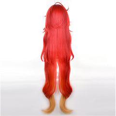 Genshin Impact Mavuika Red Cosplay Wig Heat Resistant Synthetic Hair Accessories Props