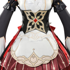 Genshin Impact Sandrone White Red Dress Set Outfits Cosplay Costume