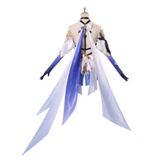 Genshin Impact Skirk Blue Dress Set Outfits Cosplay Costume Halloween Suit