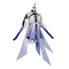 Genshin Impact Skirk Blue Dress Set Outfits Cosplay Costume Halloween Suit