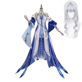 Genshin Impact The Tsaritsa Blue Dress Set Outfits Cosplay Costume
