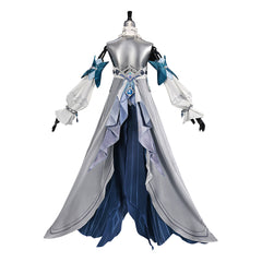 Genshin Impact Vodyanitsa White Blue Dress Set Outfits Cosplay Costume