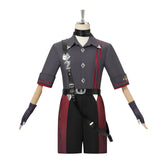 Genshin Impact Wriothesley Young Gray Black Shorts Set Outfits Cosplay Costume