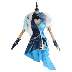 Genshin Impact Yelan Blue Dress Set Outfits Cosplay Costume Halloween Carnival Suit