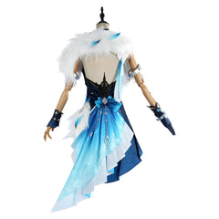 Genshin Impact Yelan Blue Dress Set Outfits Cosplay Costume Halloween Carnival Suit