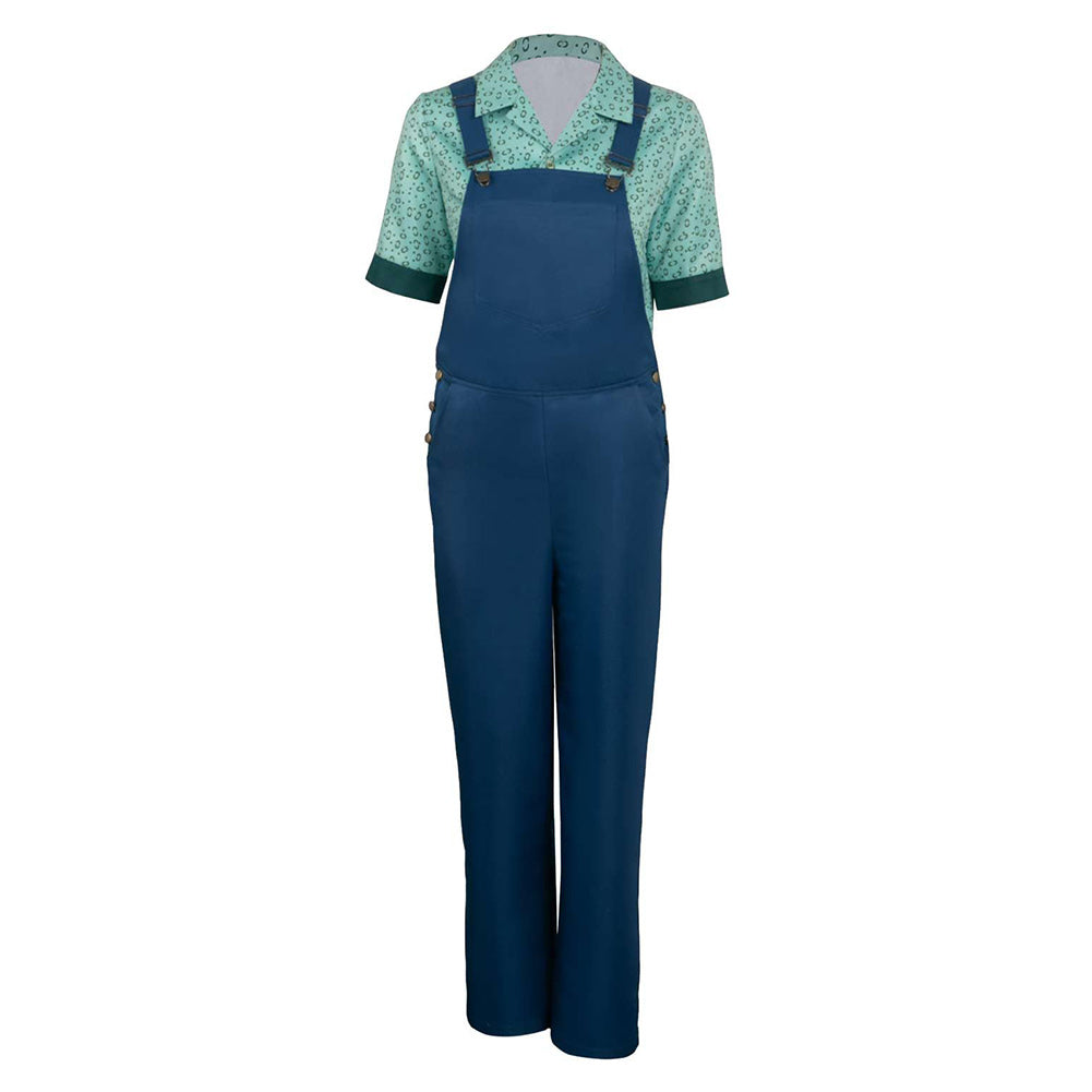 Ghostbusters Phoebe Spengler Blue Overalls Set Outfits Cosplay Costume