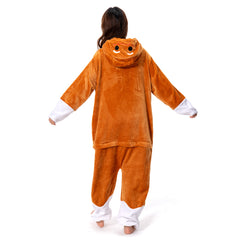 Gingerbread Man Cosplay Costume Pajamas Outfits Halloween Christmas Carnival Party Suit - OLAOLA