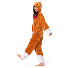 Gingerbread Man Cosplay Costume Pajamas Outfits Halloween Christmas Carnival Party Suit - OLAOLA