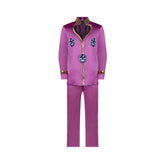Giorno Giovanna Purple Suit Set Outfits Cosplay Costume Halloween Carnival Suit