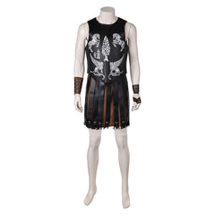 Gladiator 2 (2024) Lucius Black Outfits Cosplay Costume Halloween Carnival Suit