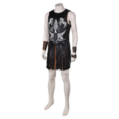 Gladiator 2 (2024) Lucius Black Outfits Cosplay Costume Halloween Carnival Suit