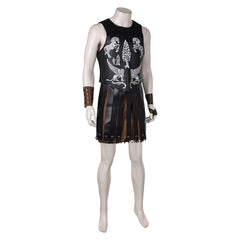 Gladiator 2 (2024) Lucius Black Outfits Cosplay Costume Halloween Carnival Suit