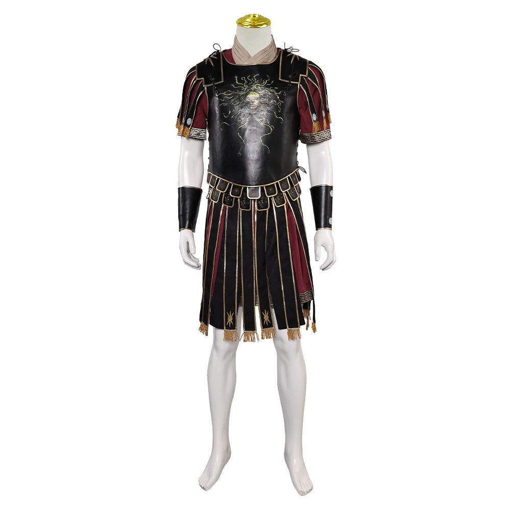 Gladiator 2 (2024) Marcus Acacius Black Outfits Cosplay Costume Halloween Carnival Suit